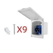 Electrical Charging Socket Plug Outlet Waterproof Socket 3 Core Charging Socket CEE Feed Plug Power Interface RV Accessories